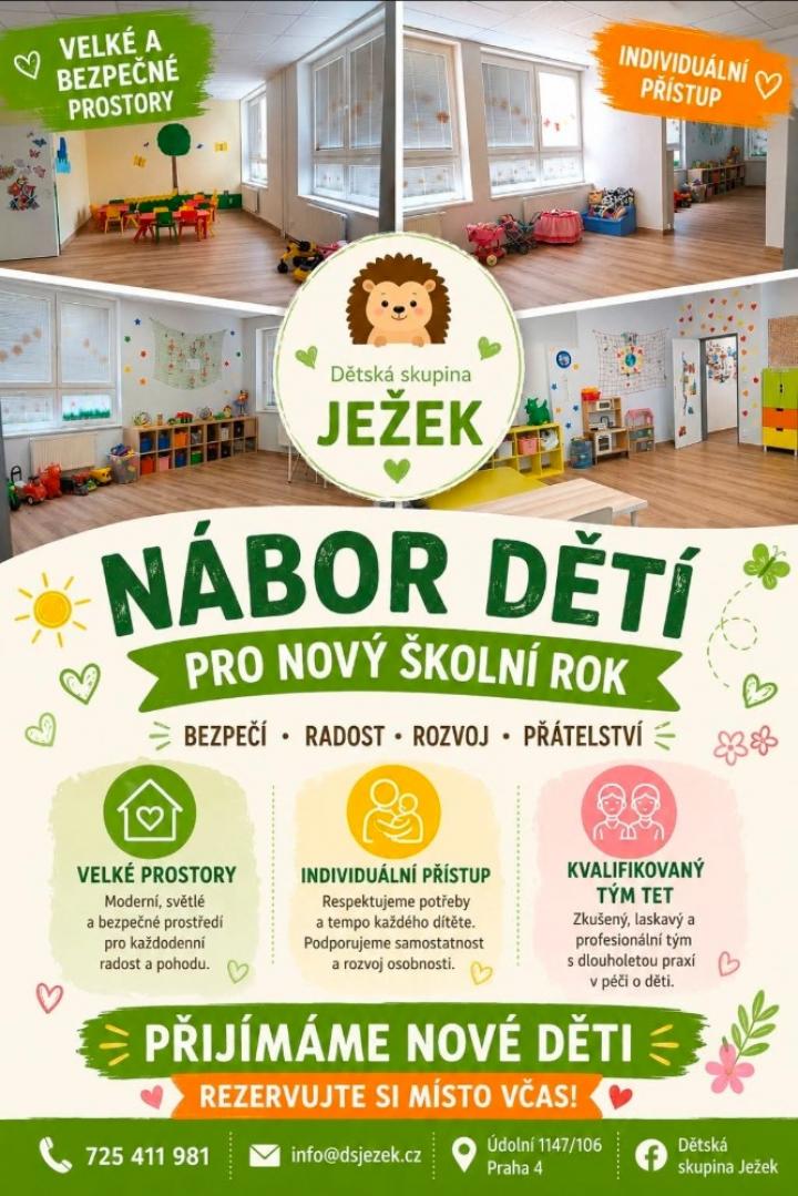 Přijímáme děti pro nový školní rok